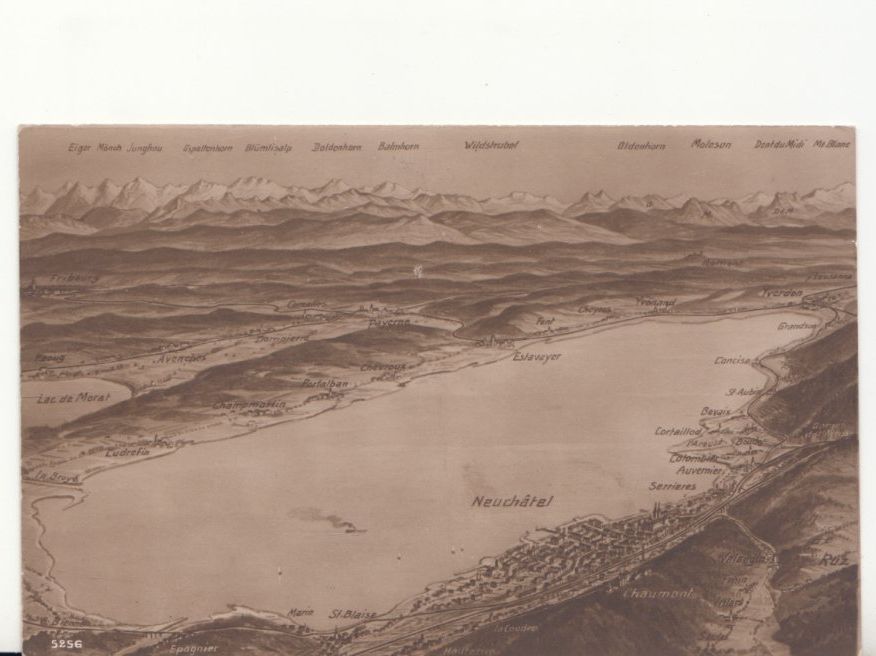 Cartoline postali: Neuchâtel 1915 – Usato da Bürglen TG venduto da StampGraf