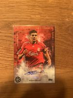 Steven Gerrard Autograph Card 06/10 - Topps UEFA CL