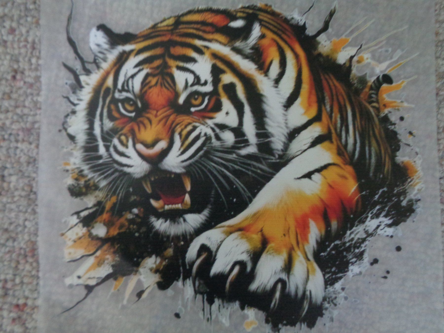 Sticker: Sticker Tiger 20 x 19 cm – Nuovo e nell'imballaggio originale da Langenbruck venduto da Gumsi 1