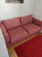 IKEA Vimle sofa bed 2 seater red fabric good condition