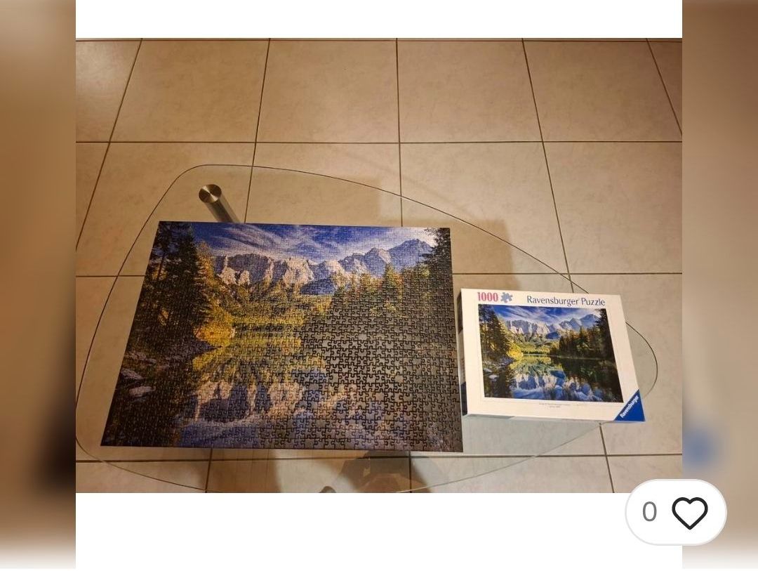 Ravensburger Puzzles: 1000 Teile Ravensburger Puzzle  Bergpanorama – Gebraucht aus Nürensdorf von DANG3REUX 1