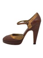 Prada Mary Jane Plateau Pump EU 40 Braun