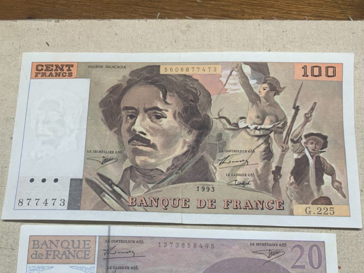 Banconote: Banque de France - 100 e 20 francs – Usato da Sorengo venduto da 74in 2