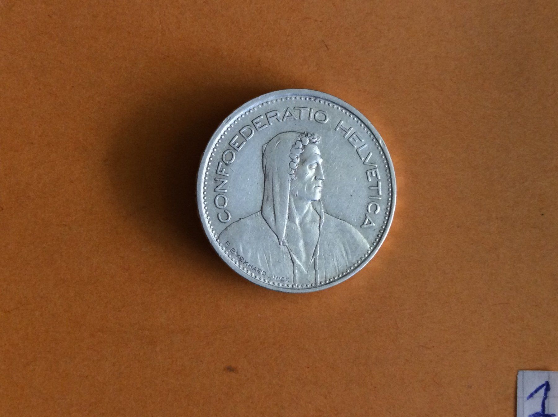 Toutes les monnaies: 5 francs 1948  Jolie – D'occasion à Genève par pie_fh2d 1