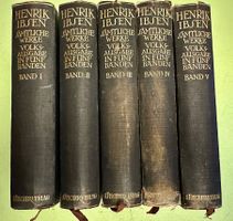Henrik Ibsen: Sämtliche Werke. Volksausgabe in fünf Bänden.