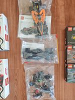 F1 Lego mini figures series and 2 technic cars