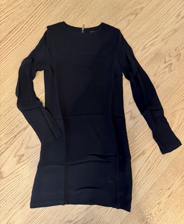Schwarzes Chiffonkleid Gr. S/36 Edles Design Elegant