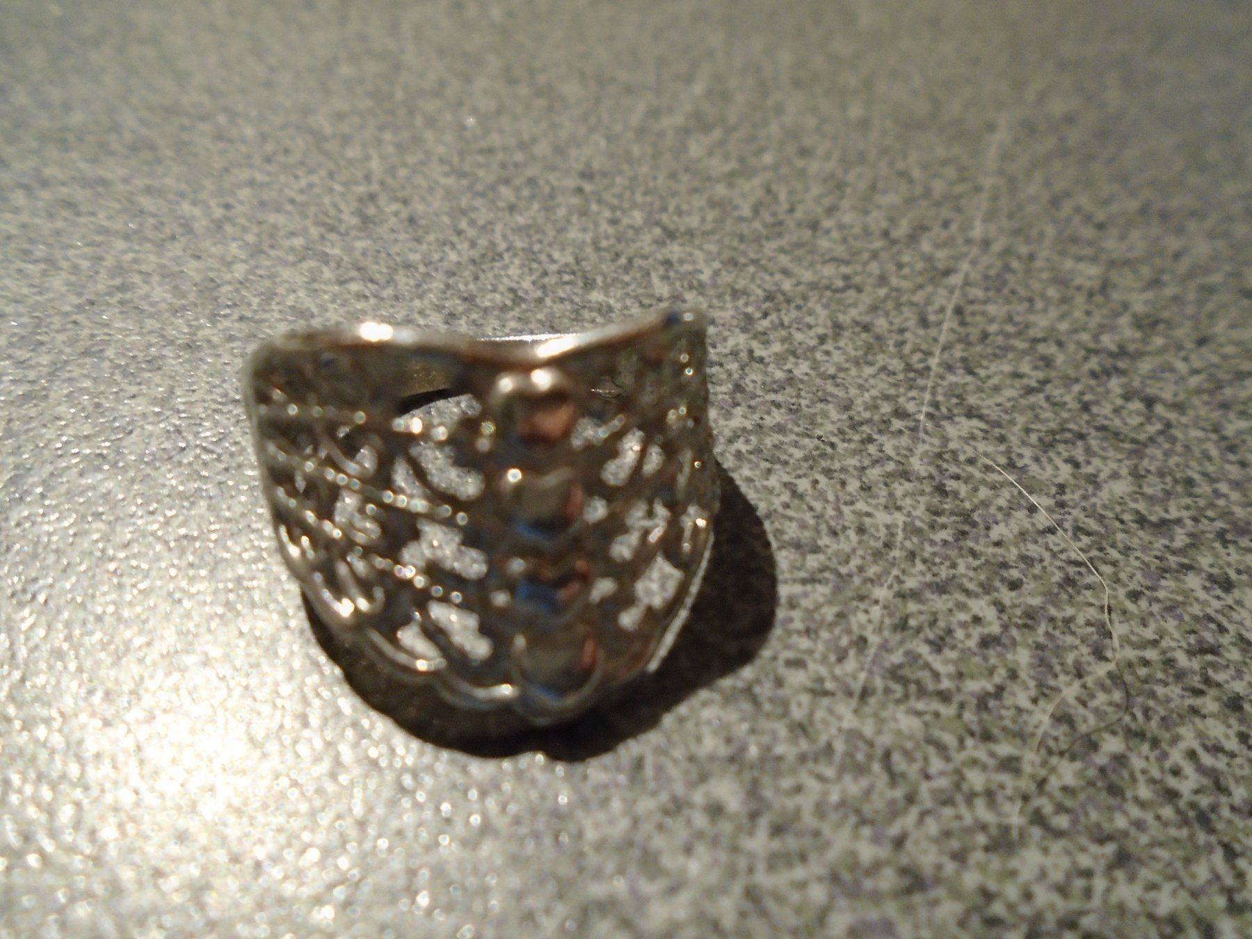 Anelli: Ring silberfarbig, Herzchen – Nuovo e nell'imballaggio originale da Zürich venduto da abraxas1291