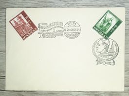 TR80 Enveloppe + Timbre Autriche 1954