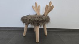 Elchhocker, Kindersitz, Dekoration Herbst/Winterzeit