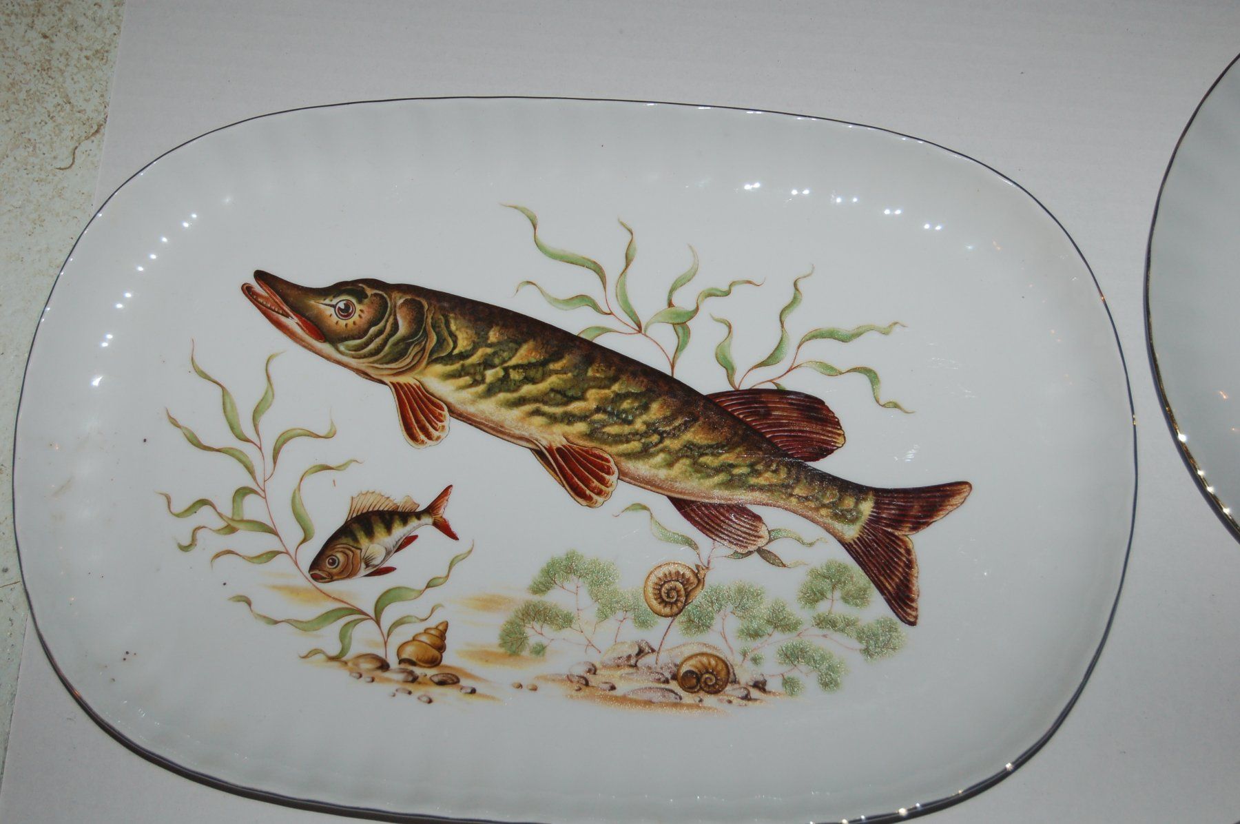 Set di piatti: Geschirr mit Fischmotiv – Usato da Ebnat - Kappel venduto da Kuecken123 2