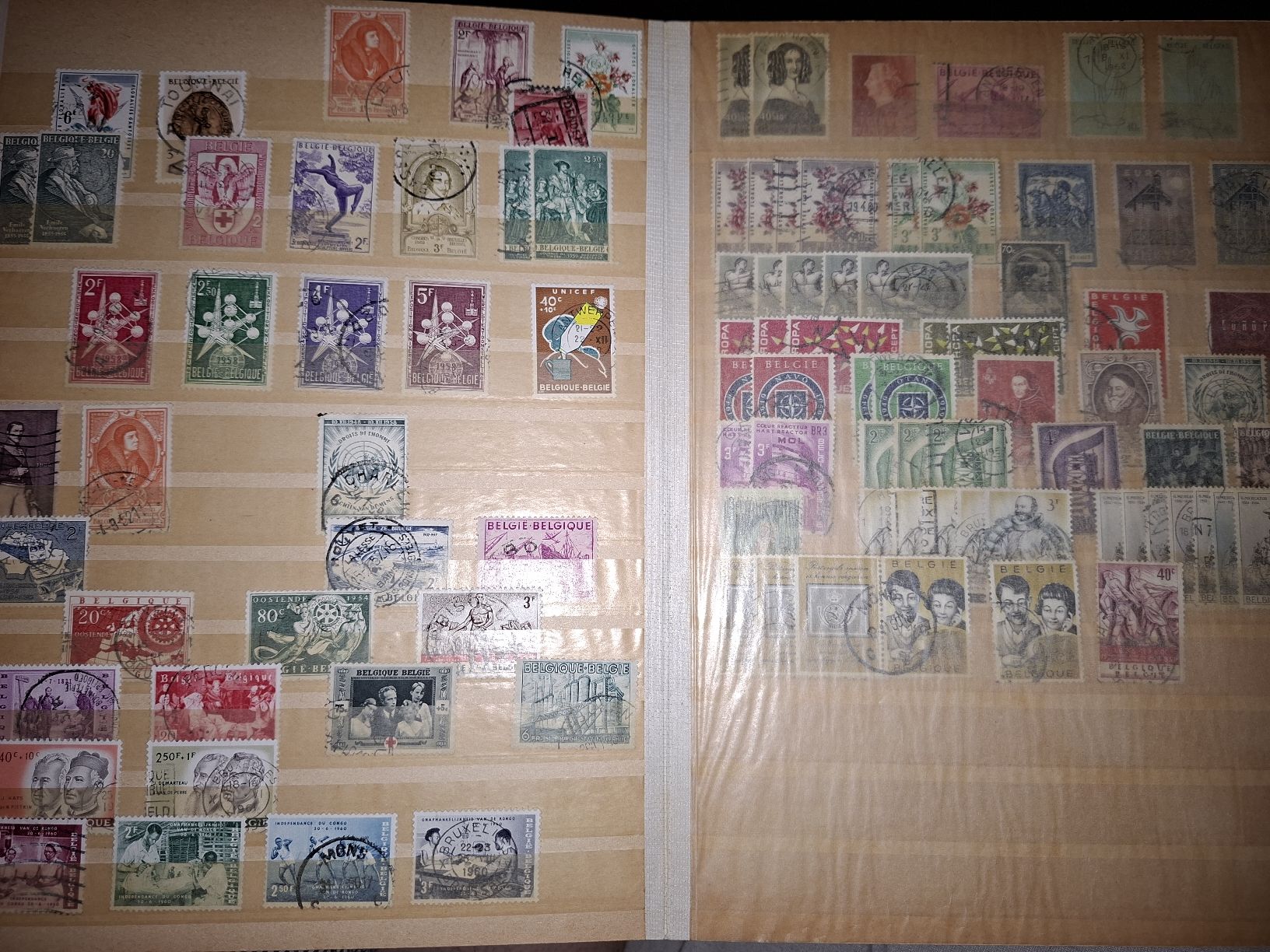 Alle Briefmarken: Briefmarkensammlung Belgien  – Gebraucht aus Balgach von SIMEON27 3