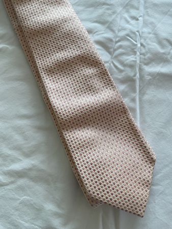 Stylish Duchamp London Silk Tie - soft pink, textured