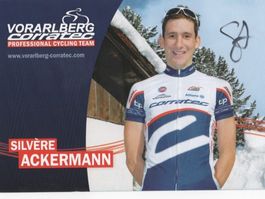Autogrammkarte von Ex-Radrennfahrer Silvère Ackermann CH