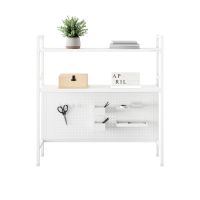 Eleganter Schreibtischaufsatz Schreibtischregal 98x95 WEISS