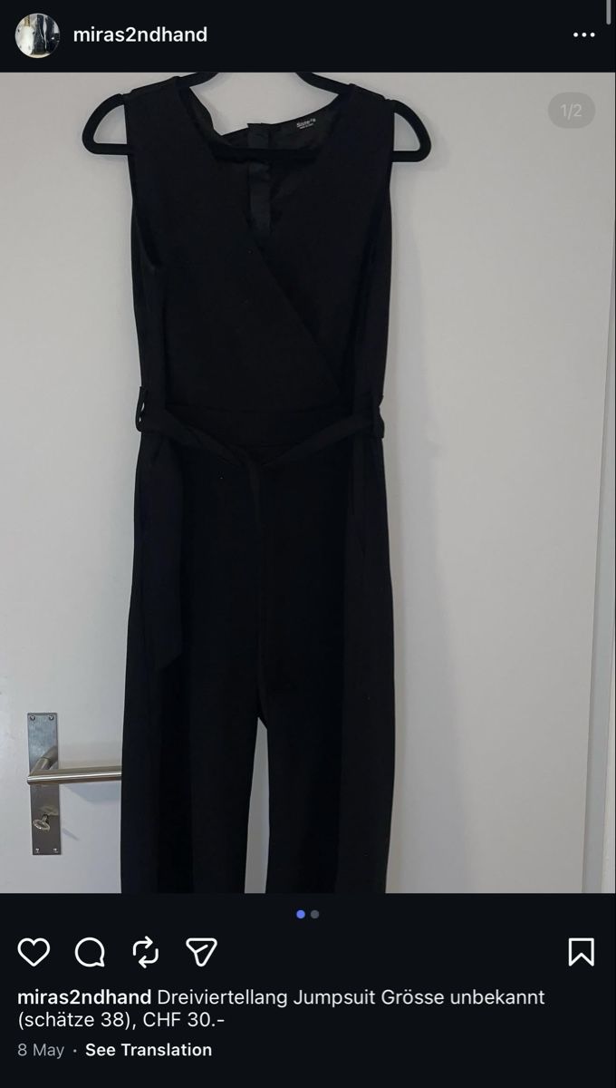 Tute: Chic Black Jumpsuit - Perfect for Summer Evenings! – Usato da Chur venduto da aar_9sh7