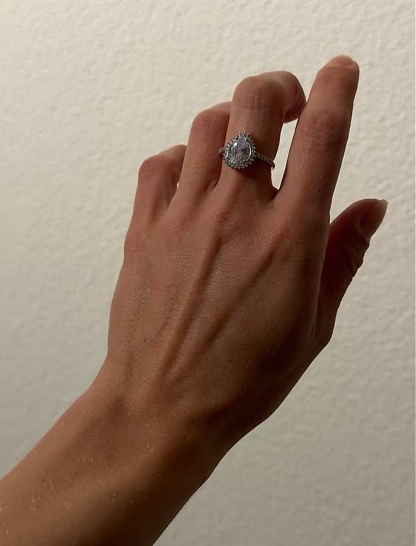 Anelli: 925 Silberring mit Zirkon – Usato da Bellach venduto da RuJewelry