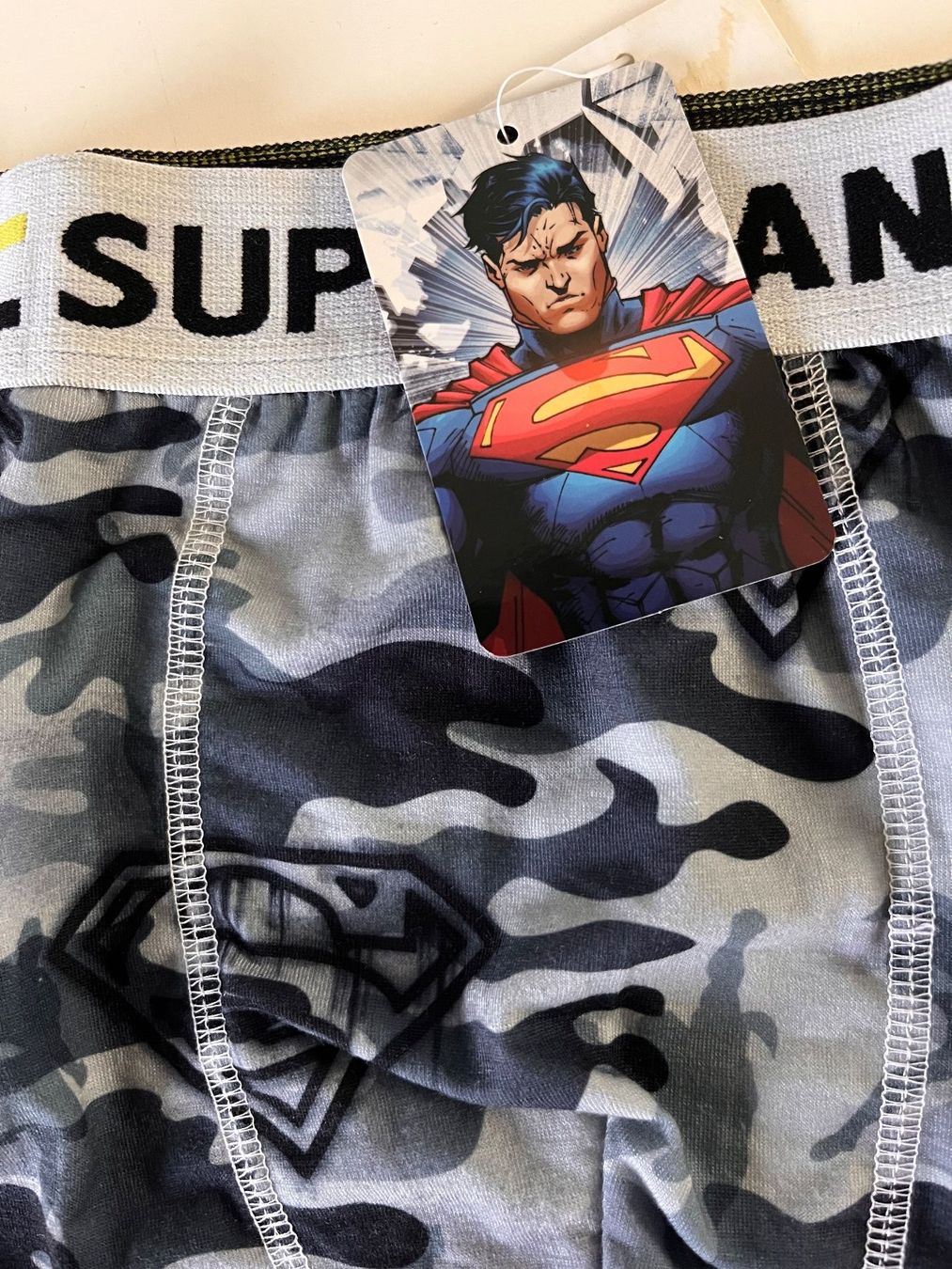 Biancheria intima: Boxershorts SUPERMAN, Grösse S, Farbe Grau – Nuovo e nell'imballaggio originale da Rudolfstetten venduto da gst_g7xl 1