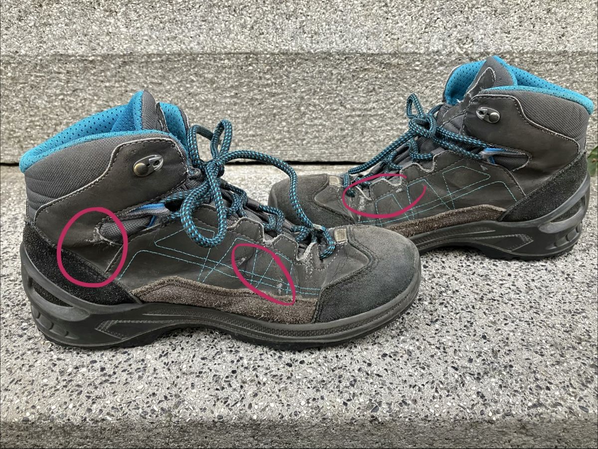 Lowa Schuhe für Jungen: Kinder Wanderschuhe Lowa Gr. 38 – Gebraucht aus Basel von Nautilus123 5
