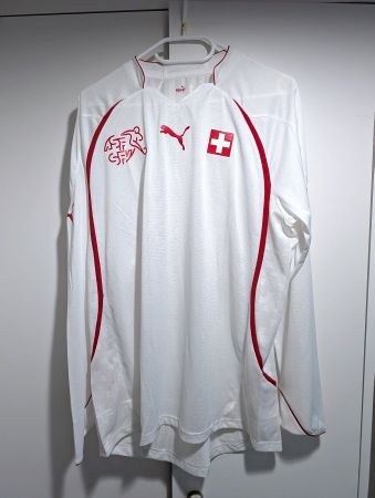 SCHWEIZ TRIKOT AWAY 2010 LANGARM - GR. L - ORIGINAL PUMA