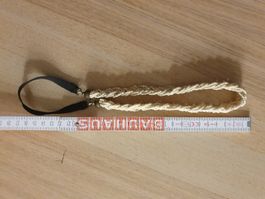 Perlenkette Haarband beige Vintage Boho Sommerfest