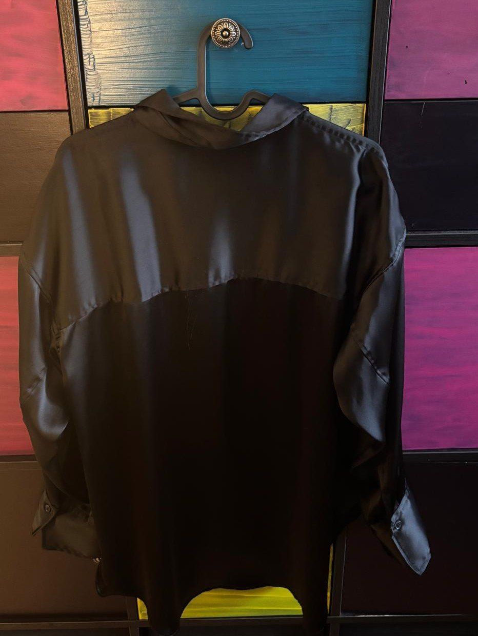 H&M Camicette: Schwarze Satin Bluse, Grösse L – Usato da Bülach venduto da reaos 2