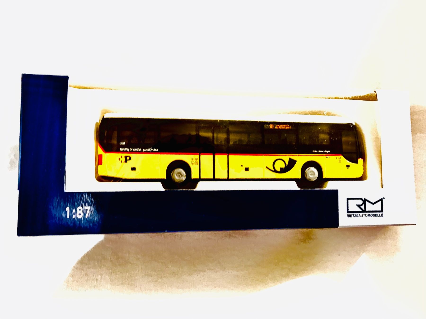 Rietze Modellini di ferrovie: MAN Postauto mit neuem POST LOGO H0 in OVP – Nuovo e nell'imballaggio originale da Oberbuchsiten venduto da Orsetto24 1