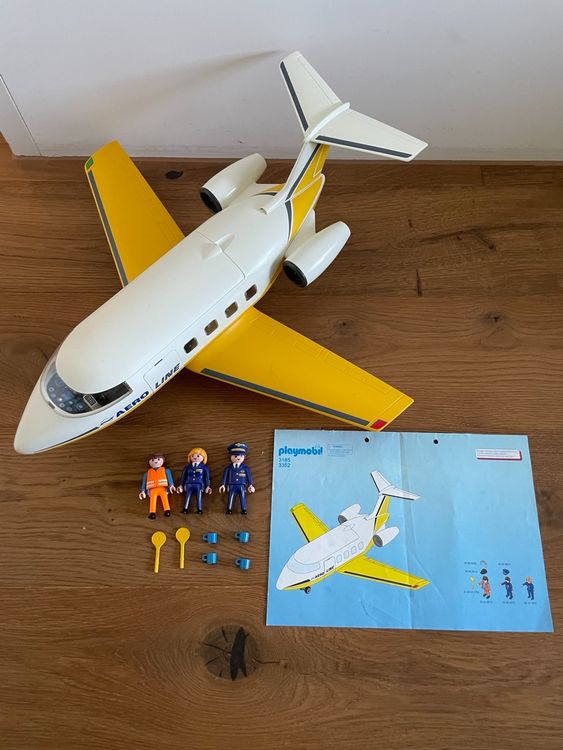 Playmobil 3185 vintage lot de 2 avions aeroport incomplets - Jeux & Jouets