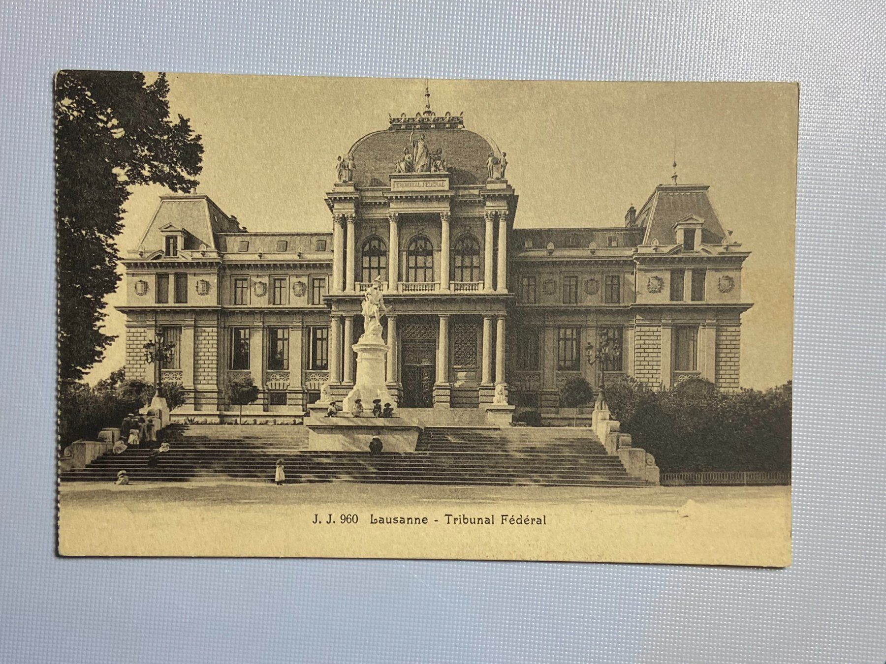 Cartoline postali: Lausanne - Tribunal Fédéral – Usato da Steg VS venduto da danwer74