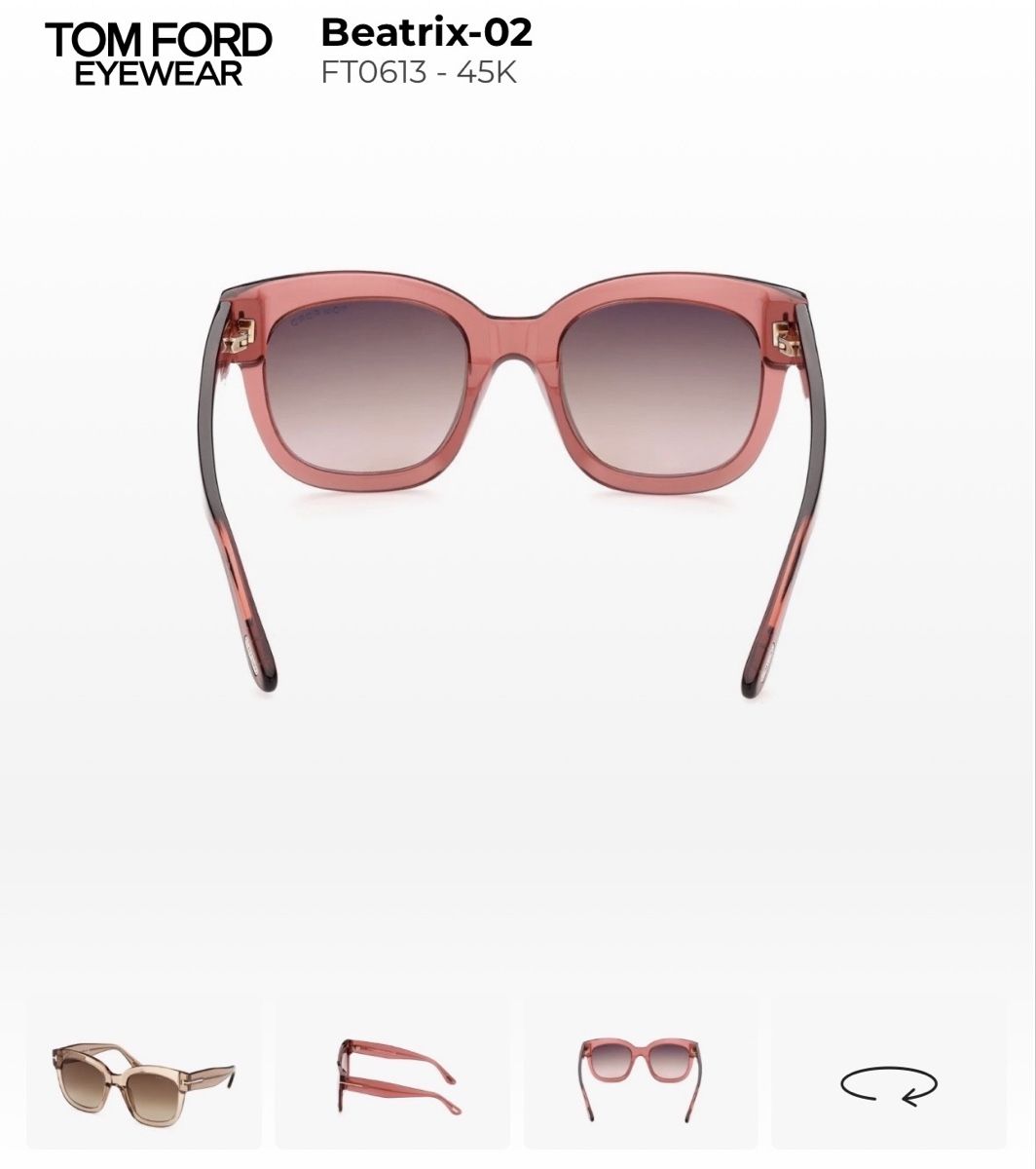 Tom Ford Occhiali & Lenti: Tom Ford Beatrix Sunglasses Pink – Usato da Pfaffhausen venduto da ame_2q5n