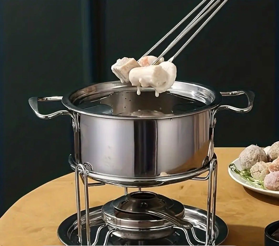 Elettrodomestici da cucina: Käsefondue Set, Edelstahl, 6 Gabeln – Nuovo e nell'imballaggio originale da Emmenbrücke venduto da ShopDirect 3