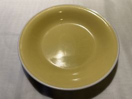 Vintage Suppenschüssel, gelb, Ø 22cm, Retro Geschirr 