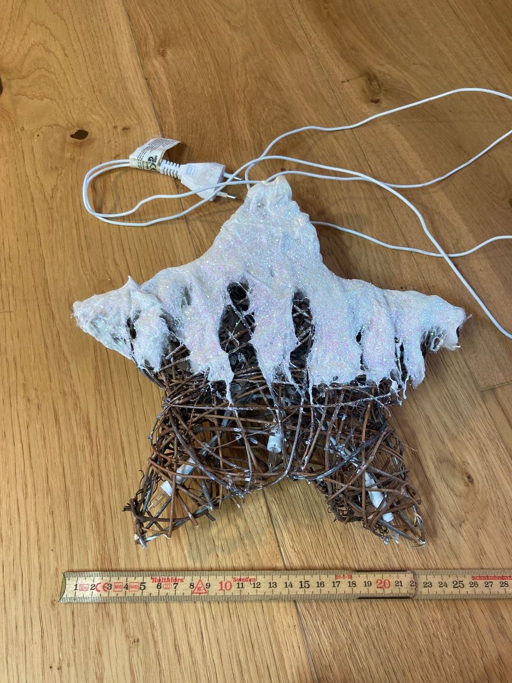Tutte le decorazioni: Weihnachtsstern Lichterkette, Rattan – Usato da Wichtrach venduto da Aramis3628 1