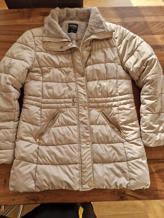 Chicoree Winterjacke beige Gr. L flauschig warm gefüttert