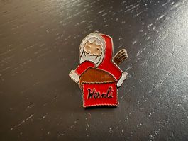 Vintage Wernli Samichlaus Anstecknadel - Weihnachten!