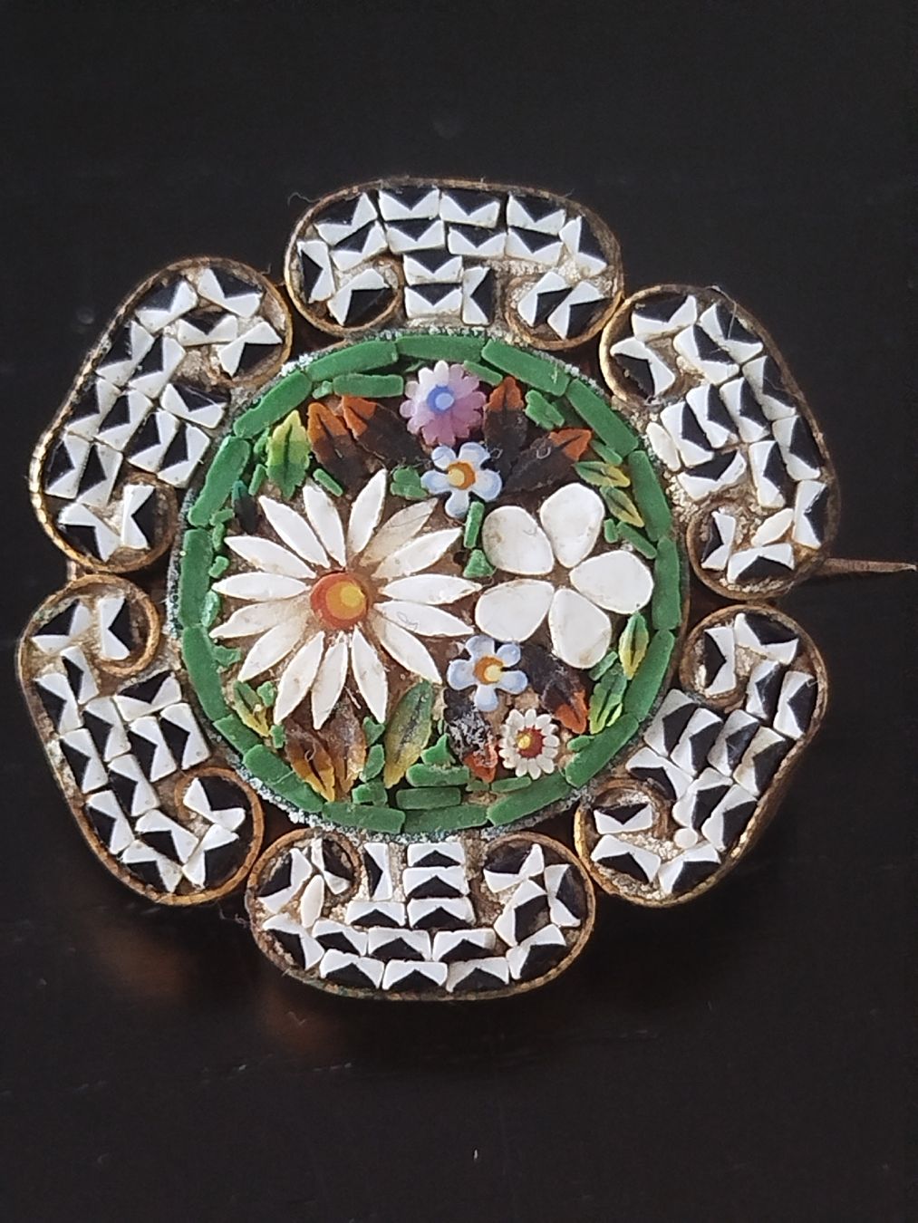 Murano Spille & Fermagli: Antike Micromosaik Brosche – Usato da Rupperswil venduto da Annet.Dann888 1