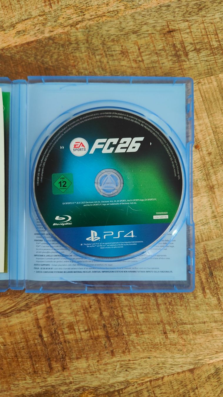 Sony Giochi: FC 26 EA Sports PS4 – Usato da Chur venduto da Menthalo 3