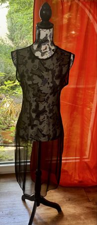 Vive Maria Kleid Black Gr.M, durchsichtig