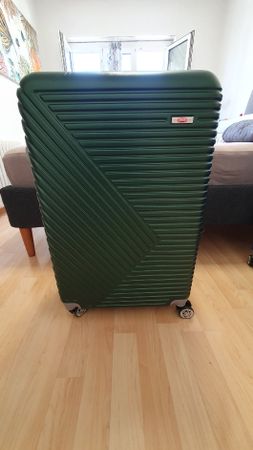  Grüner Reisekoffer 73 × 47 × 30 cm – Neuwertig