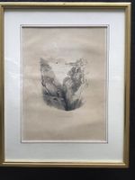 Pont d‘Ael Aostatal Lithografie 1841 John David Glennie