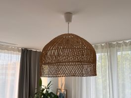 Hängeleuchte Rattan boho Ø ca. 52cm wie Neu