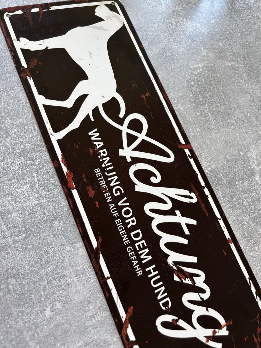 Insegne: Warnschild Hundewarnsignal – Nuovo e nell'imballaggio originale da Glattbrugg venduto da S_ch_ 1