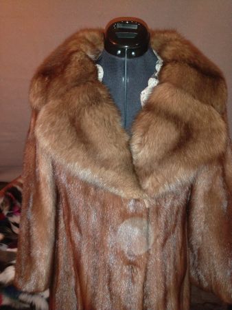 Nerz Zobel Pelz Mantel Pelzmantel sable mink fur
