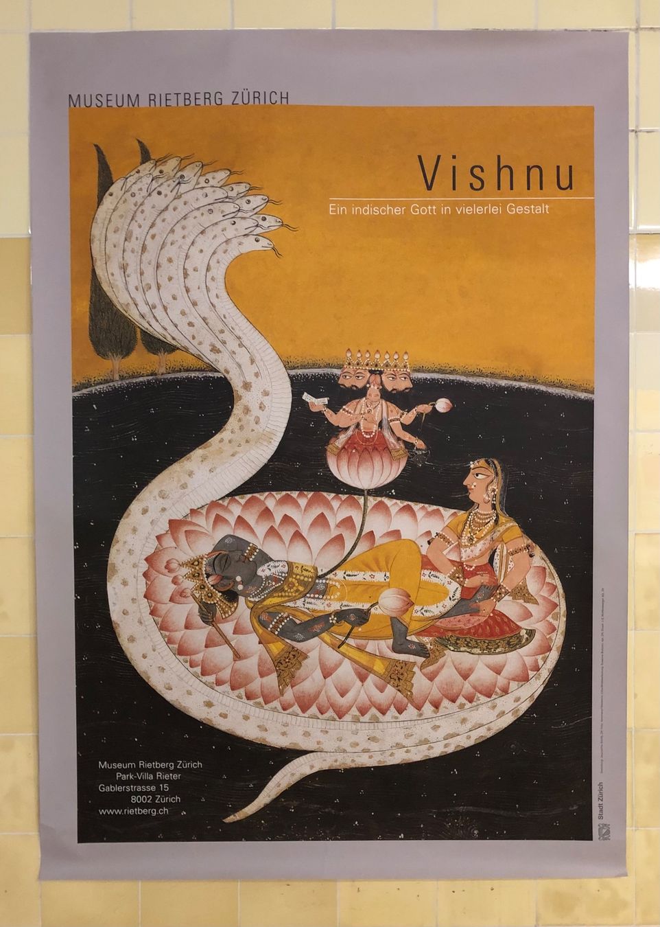 Foto & Immagini: 1 Plakat Museum Rietberg: Vishnu – Usato da Zürich venduto da anderart 1