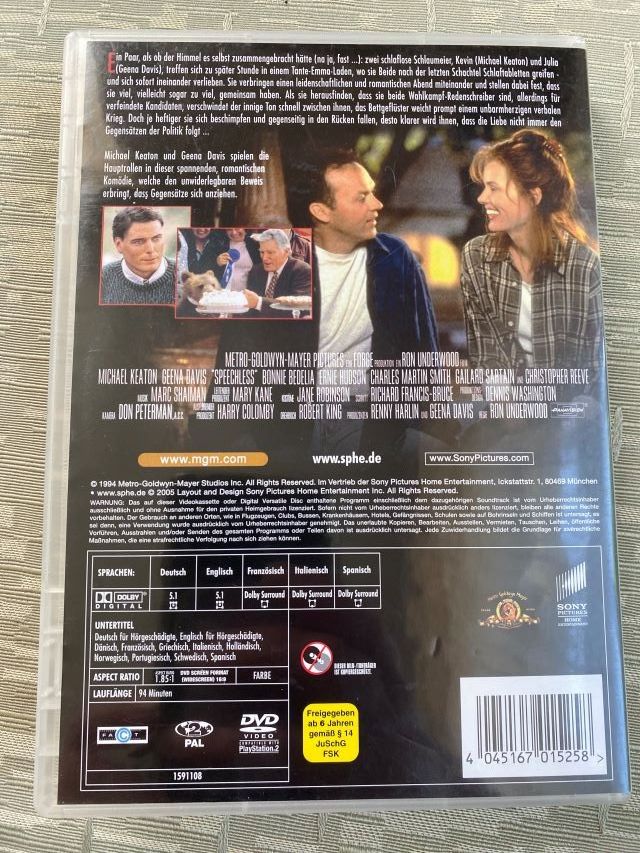 Tutti i DVDs: DVD Sprachlos mit Michael Keaton und Geena Davis – Usato da Diessenhofen venduto da Albin00 2