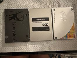 3 SSD Toshiba Kingston & Intel.   480 GB Preis für 3 Stück