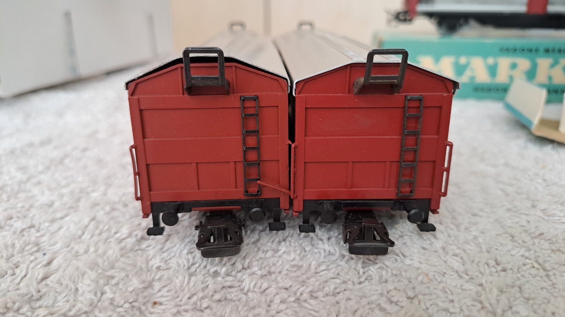 Märklin Modellini di ferrovie: Märklin 4633 4 Güterwagen H0 WS/7 – Usato da Winterthur venduto da Riebeli333 2