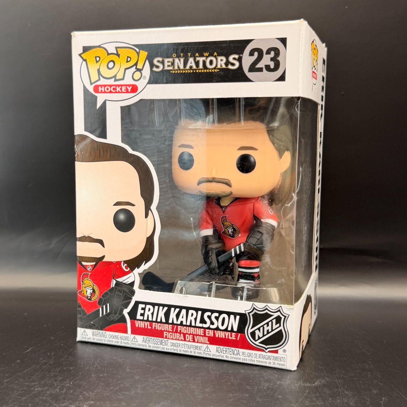 Funko Statuette: Funko Pop! NHL Erik Karlsson 23 – Usato da Düdingen venduto da Nerdworld