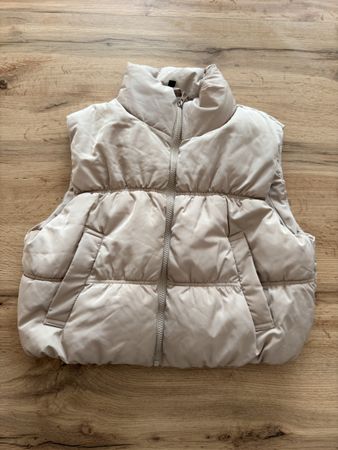 H&M Steppweste in Beige, S!