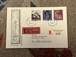 1 Erstagsbrief LI Einschreiben Eilsendung 1964